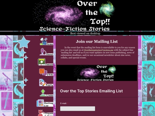 mailinglist screenshot