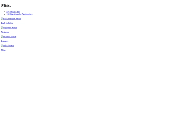 Webbed site/blog/nav/misc screenshot