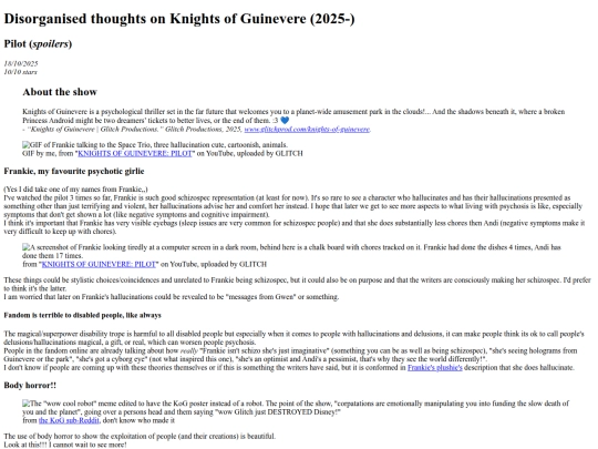 Webbed site/blog/reviews/KoG screenshot