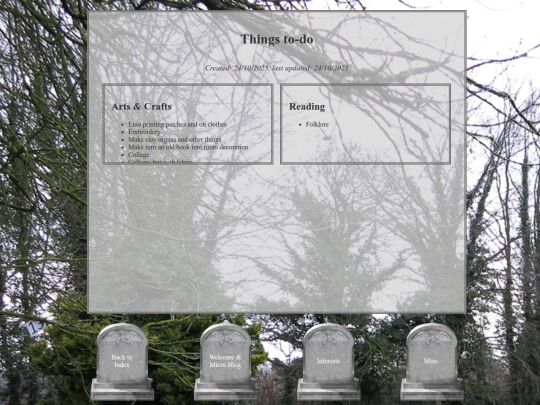 blog/interest/thingstodo screenshot