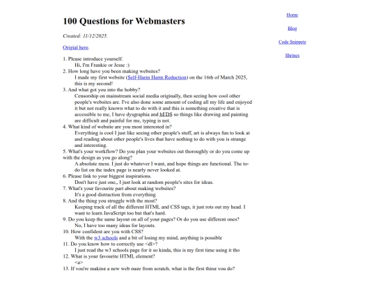 blog/misc/100questions screenshot