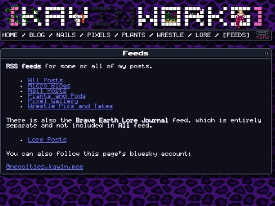 feeds screenshot