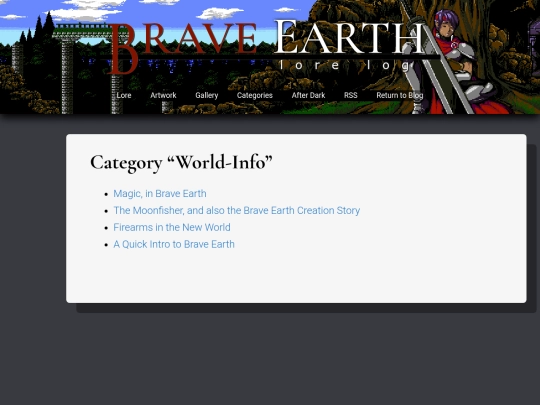 lore/categories/world-info screenshot