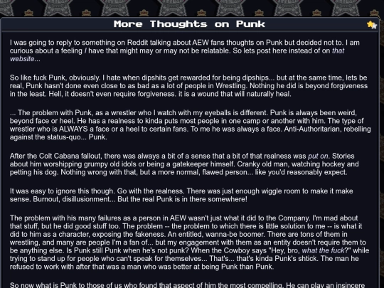 wrestle/thoughts-on-punk screenshot
