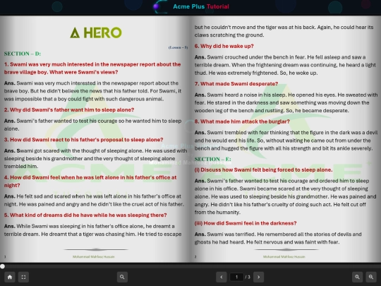 Class IX/English/L–5 A Hero/viewer screenshot