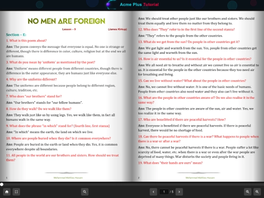 Class IX/English/L–9 No Men are Foreign/viewer screenshot
