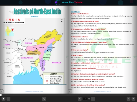 Class X/English/Book Q&A/L–6 Festivals of North-East India/viewer screenshot
