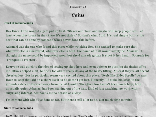 caiusjournal screenshot