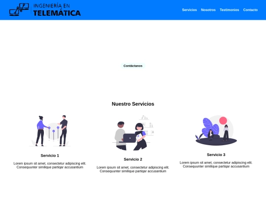 LandingPage screenshot