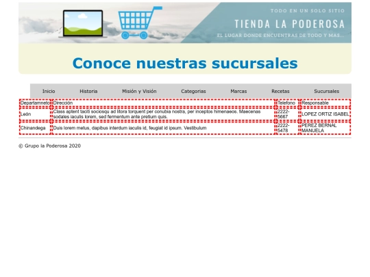 TiendaLaPoderosa/sucursales screenshot