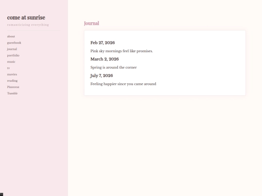 journal screenshot