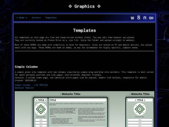 graphics/templates screenshot