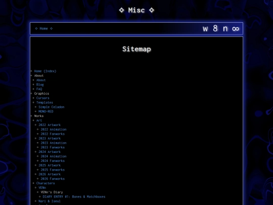 misc/sitemap screenshot