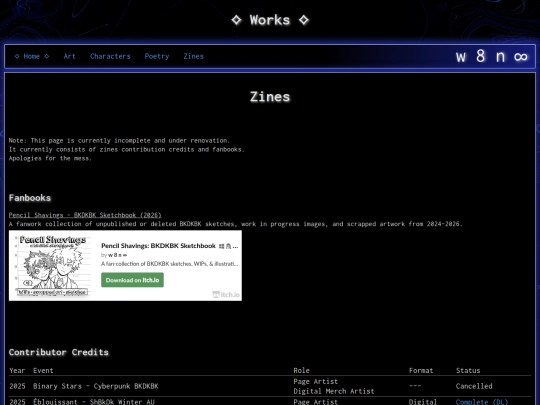 works/zines screenshot