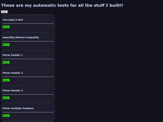pages/unit_tests screenshot