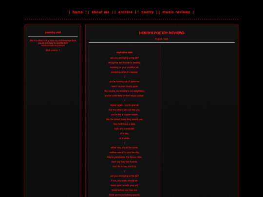 poetry screenshot