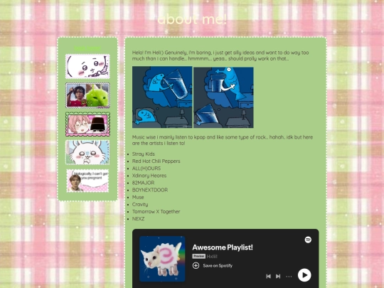 aboutme screenshot