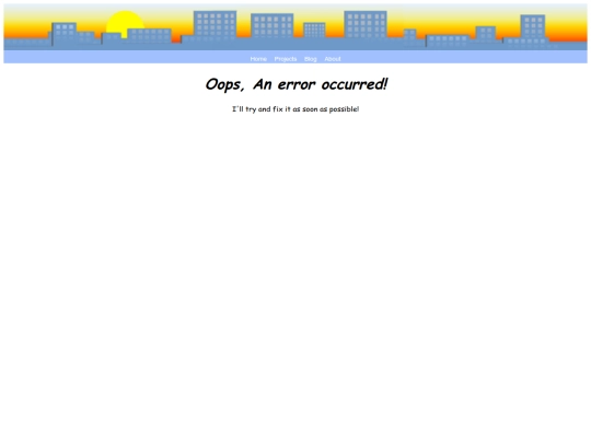 error screenshot