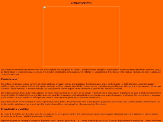 COMPORTAMIENTO DE LOS DELFINES screenshot