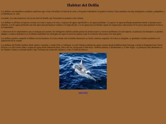 Habitat del Delfín screenshot