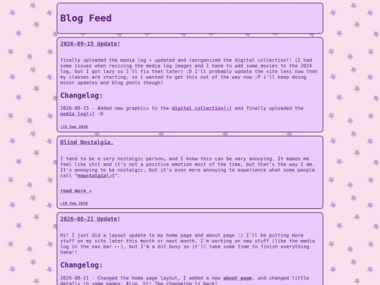blog/feedhome screenshot