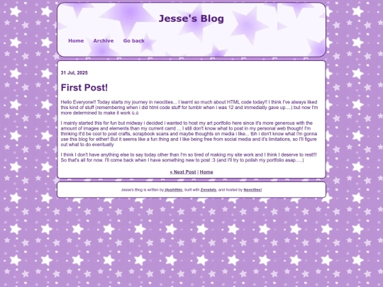 blog/posts/2025-07-31-First-Post screenshot