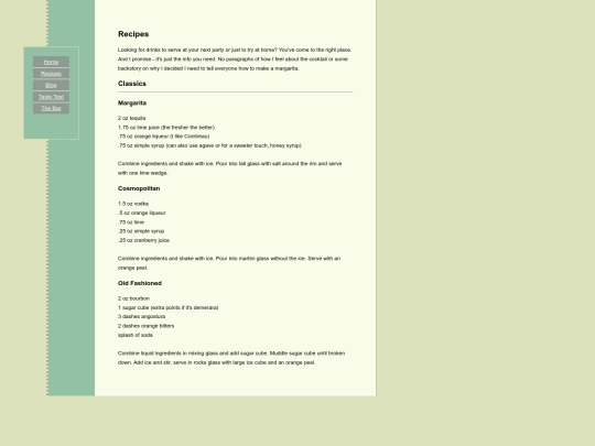 recipes screenshot