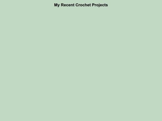 recentcrochetprojects screenshot