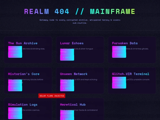 mainframe screenshot