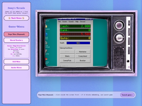 games screenshot