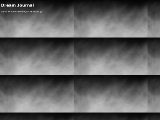 dream-journal screenshot