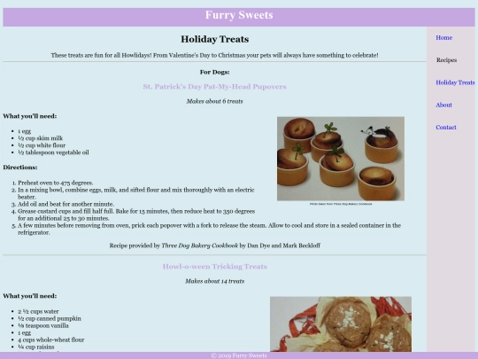 holidaytreats screenshot