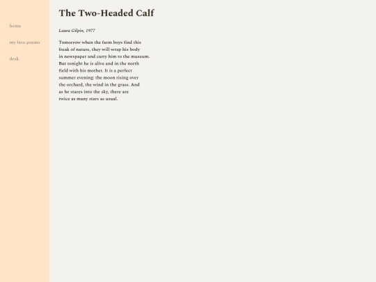 fave_poems/two_headed_calf screenshot
