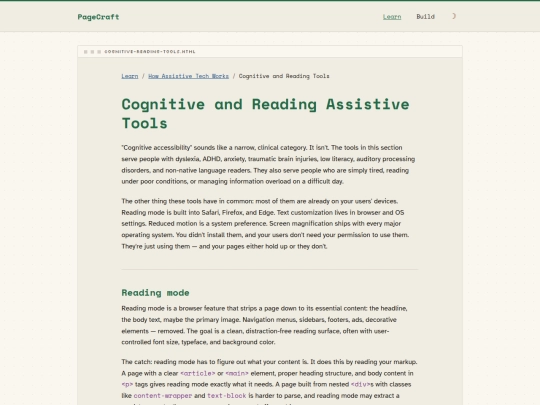 learn/cognitive-reading-tools screenshot