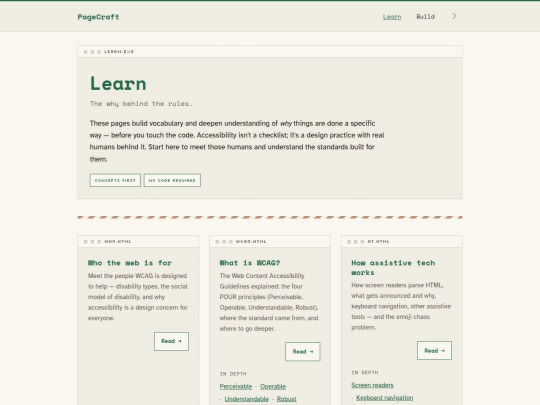 learn screenshot