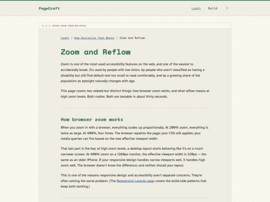 learn/zoom-and-reflow screenshot