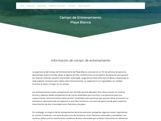 pages/programa screenshot