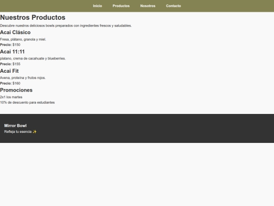 productos screenshot