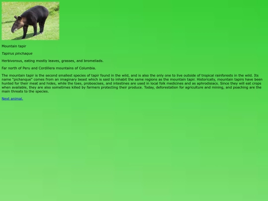 tapir screenshot