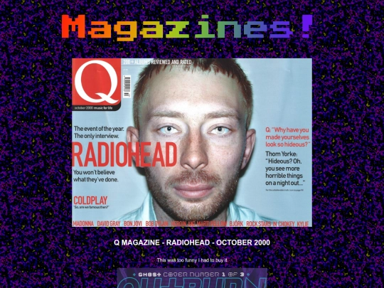 Collections/magazines screenshot