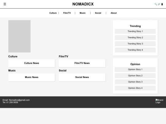 Homepage screenshot