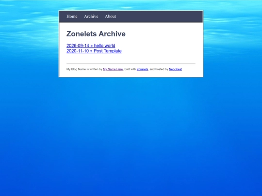 archive screenshot