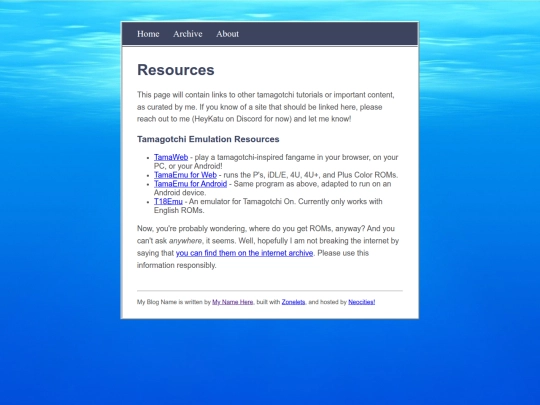 resources screenshot