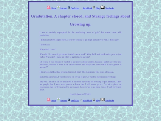 blog posts/gradutation screenshot