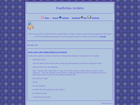 fanfic screenshot