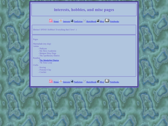 interests screenshot
