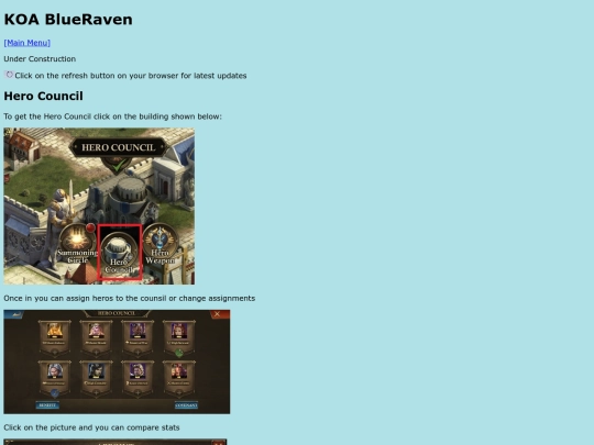 heros/herocouncil screenshot