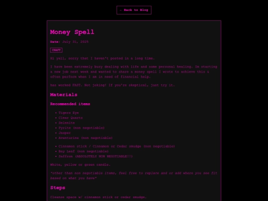 blogposts/money-spell screenshot