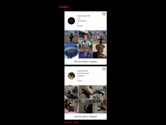 links screenshot