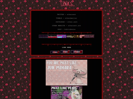 links screenshot